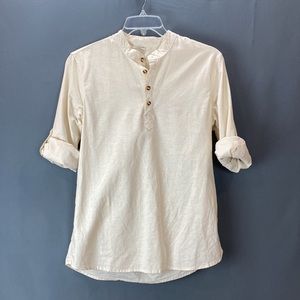 Men’s Linen/Cotton Henley